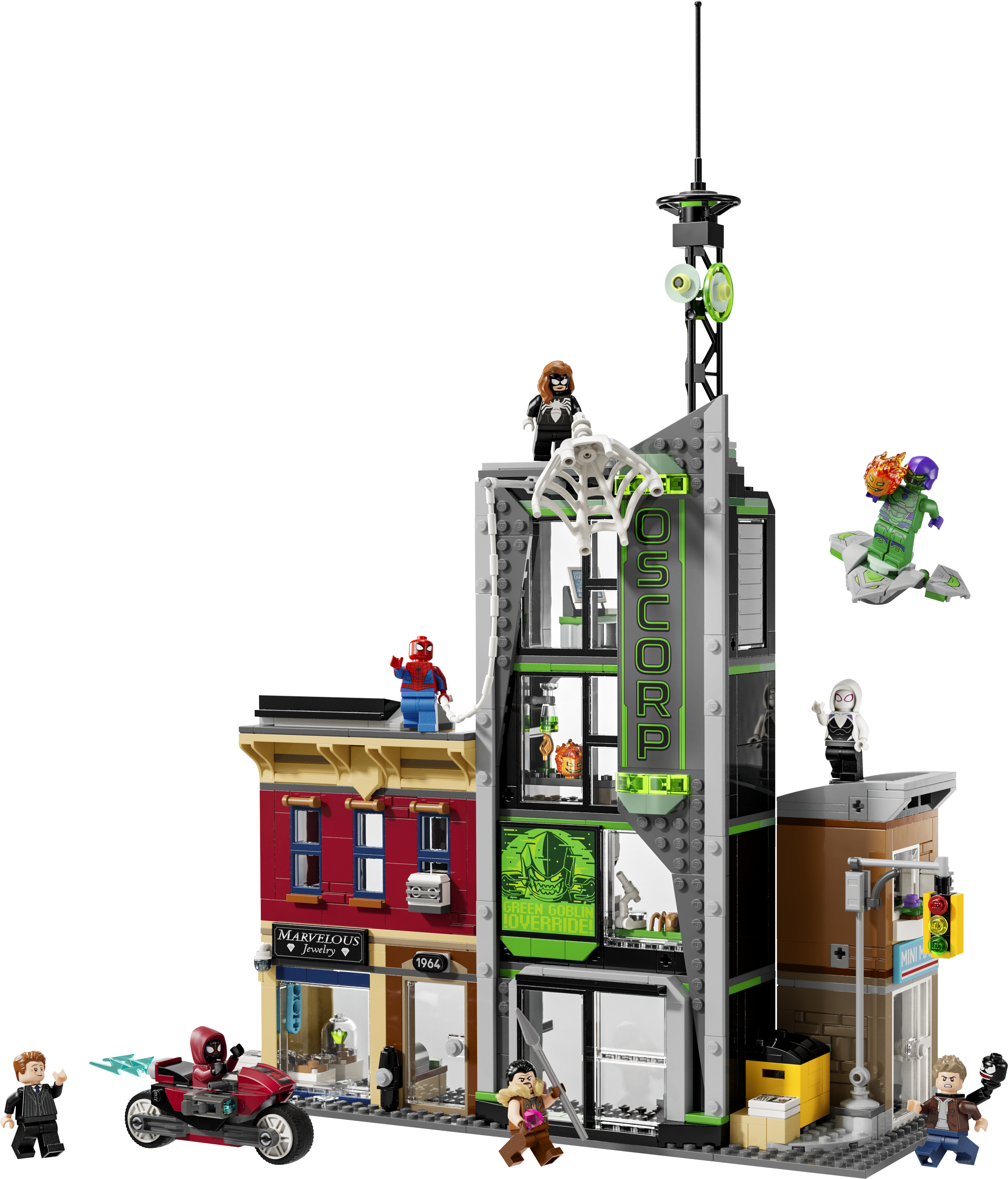 LEGO building set Spider-Man vs. Oscorp 808 pieces (British brand)