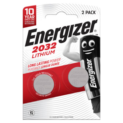 Lithium Coin Cell Battery 2032 2-Pack for Specialty Devices