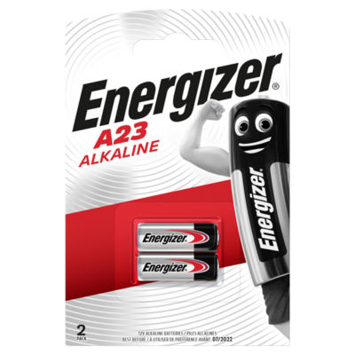 Energizer A23 alkaline battery 2-pack - British product