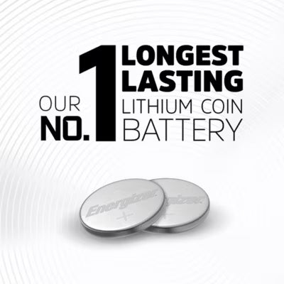 Energizer CR2032 Ultimate Lithium Coin Battery 4 Pack - British product