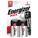 Energizer C alkaline batteries 2 pack - British product