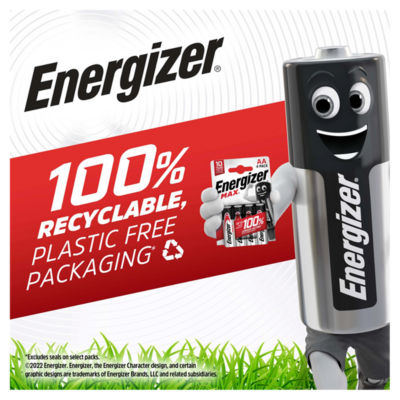 Energizer AA Alkaline Batteries 12 Pack - British product