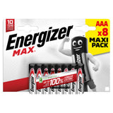 Energizer AAA alkaline batteries 8 pack - British product