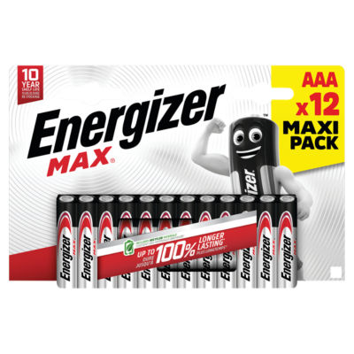 Energizer AAA alkaline batteries 12 pack - British product