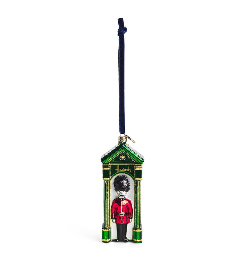2025 Glass Festive Bauble with Velvet Hanging Loop