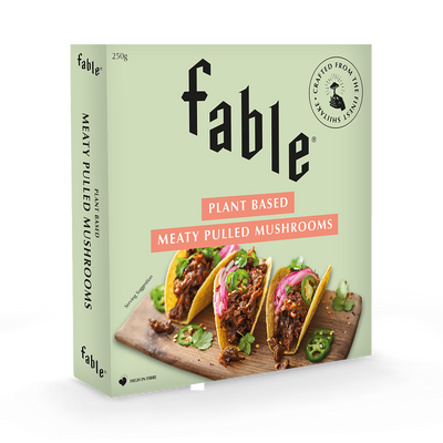 Fable Plant Based Meaty Pulled Mushrooms Meat Alternative 250g