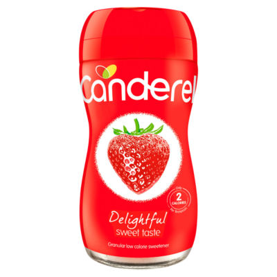 Canderel granular low calorie sweetener 75g jar - British product