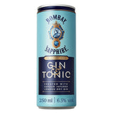 Bombay Sapphire gin and tonic ready-to-drink cocktail 250ml - British product