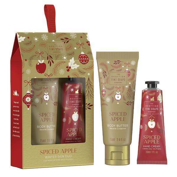 Scottish Fine Soaps Spiced Apple Skincare Duo 75ml 30ml (British brand)