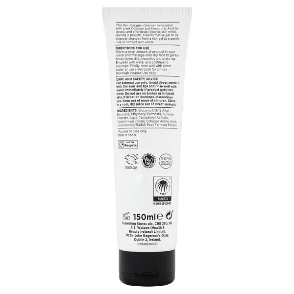 Me+ Gel To Oil Collagen Cleanser Face 150ml, imported from the UK