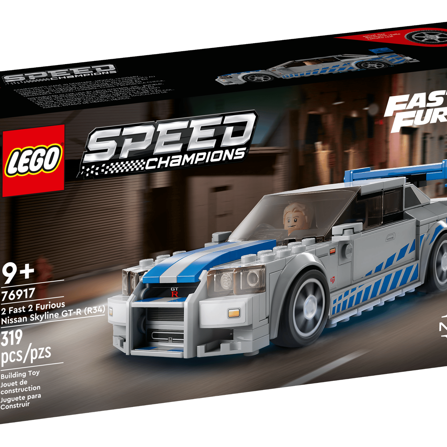 LEGO 2 Fast 2 Furious Nissan GT-R 319 Pieces - British product