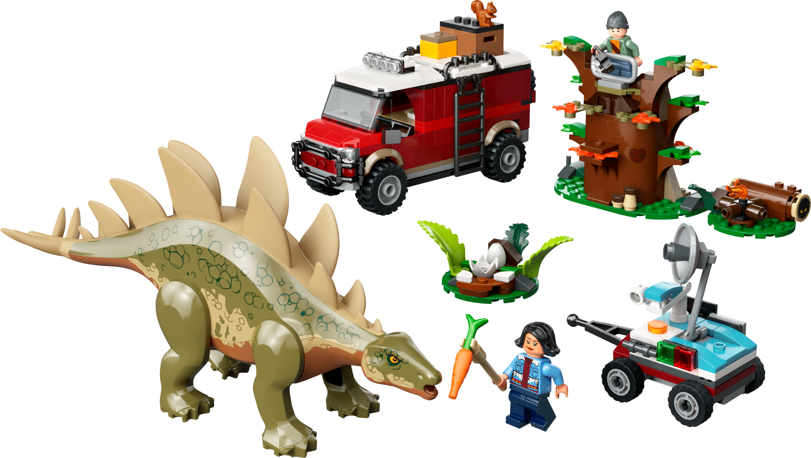 LEGO Jurassic World Stegosaurus Discovery Dinosaur Playset 420 Pieces - British product