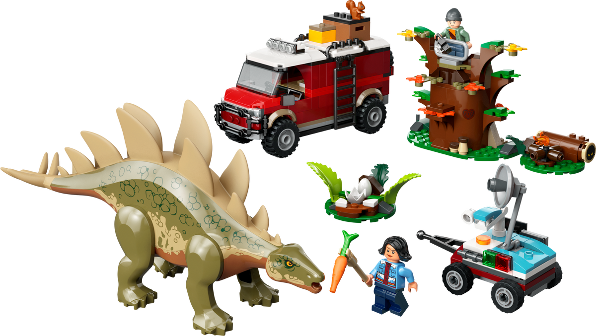 LEGO Jurassic World Stegosaurus Discovery Dinosaur Playset 420 Pieces - British product