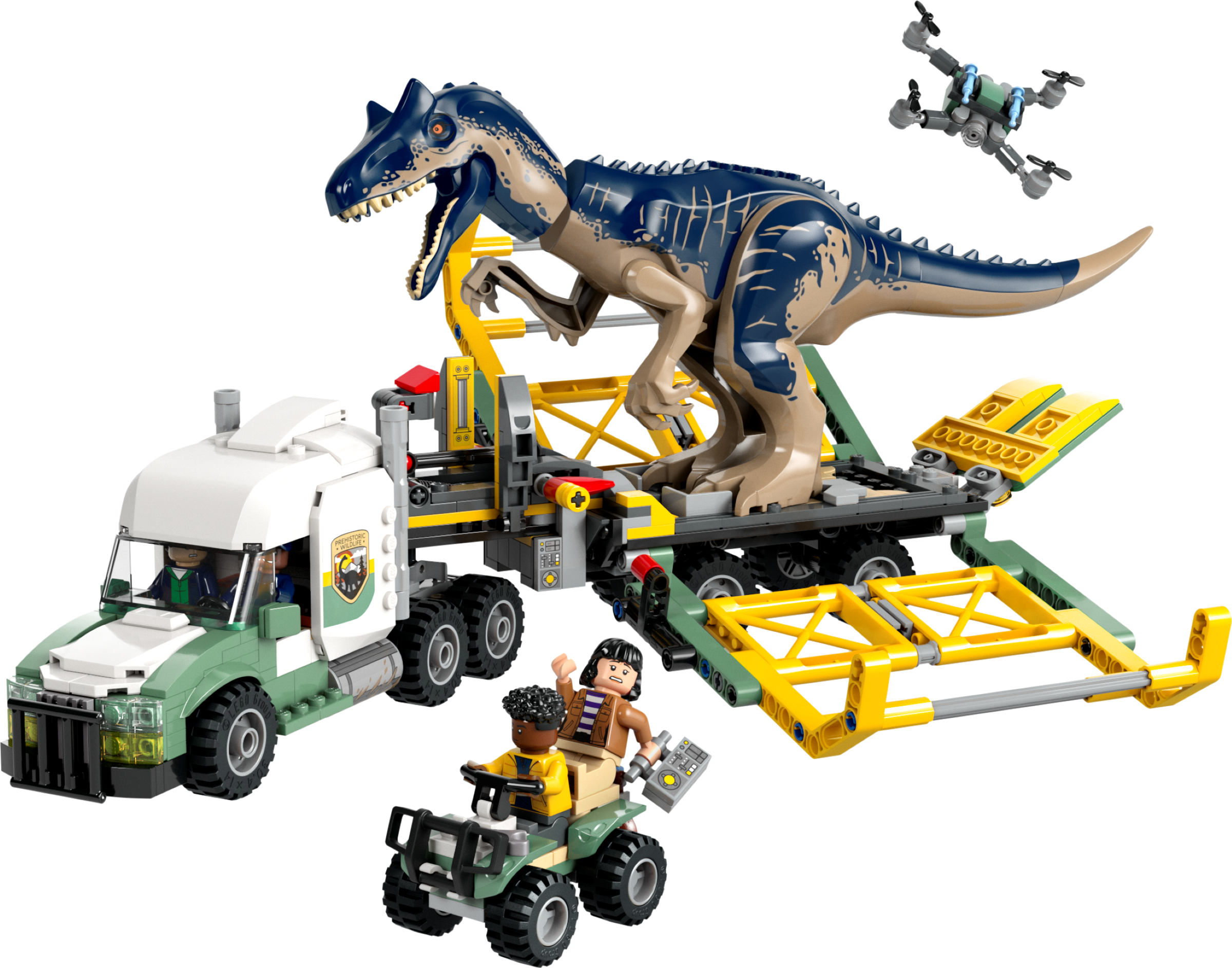 LEGO Jurassic World Dinosaur Missions transport truck - British product