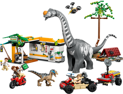 LEGO Jurassic World Raptor and Titanosaurus Tracking Mission Building Set 582 Pieces