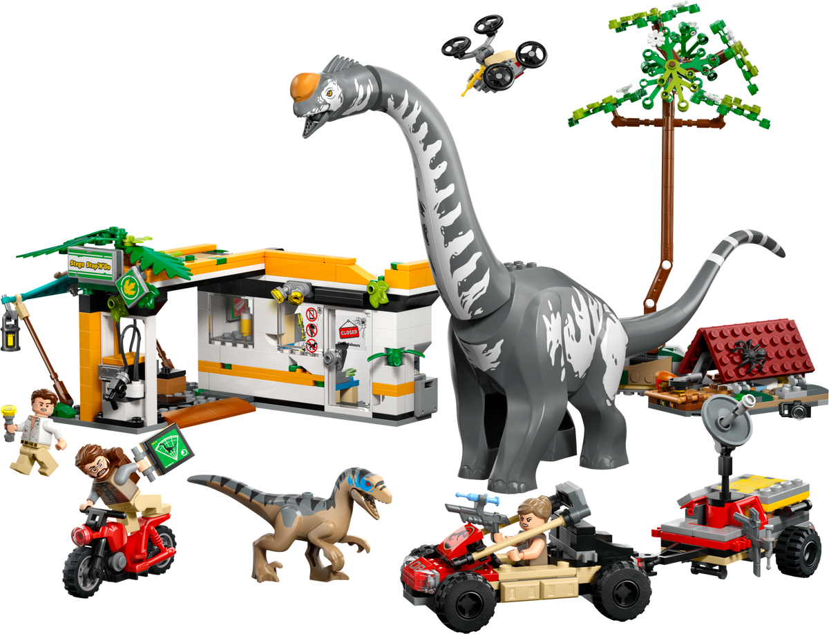 LEGO Raptor Titanosaurus Tracking Mission 582 Pieces, imported from the UK