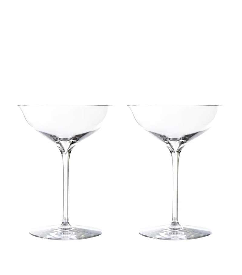 Waterford Elegance Champagne Belle Coupe set of 2 glasses (British brand)