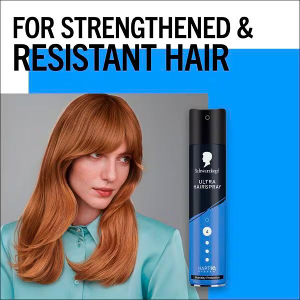 Schwarzkopf Styling Ultra Hairspray 250ml (British brand)