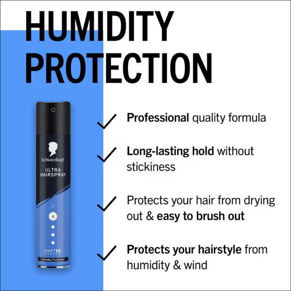 Schwarzkopf Styling Ultra Hairspray 250ml (British brand)