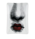 Fornasetti rectangular porcelain ashtray - British product