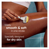 Gillette Venus coconut scented razor blades with Olay moisturiser (British brand)