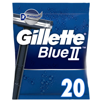 Gillette BlueII disposable razors 20 pack, UK version