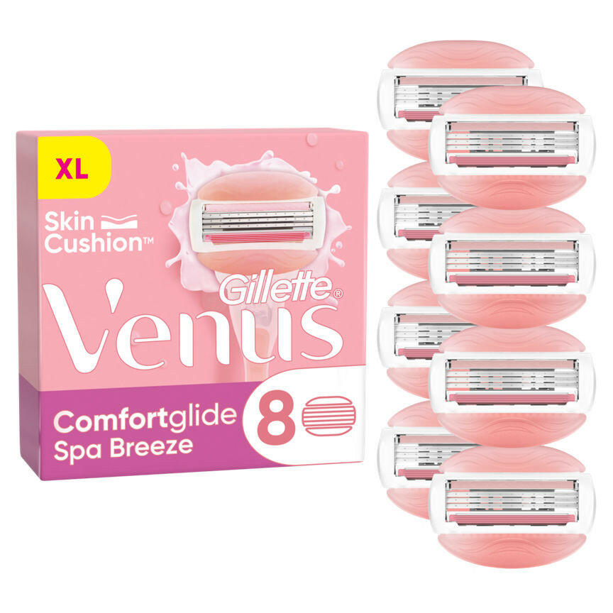 Venus Comfortglide Spa Breeze Razor Blades x8 GOODS ASDA   