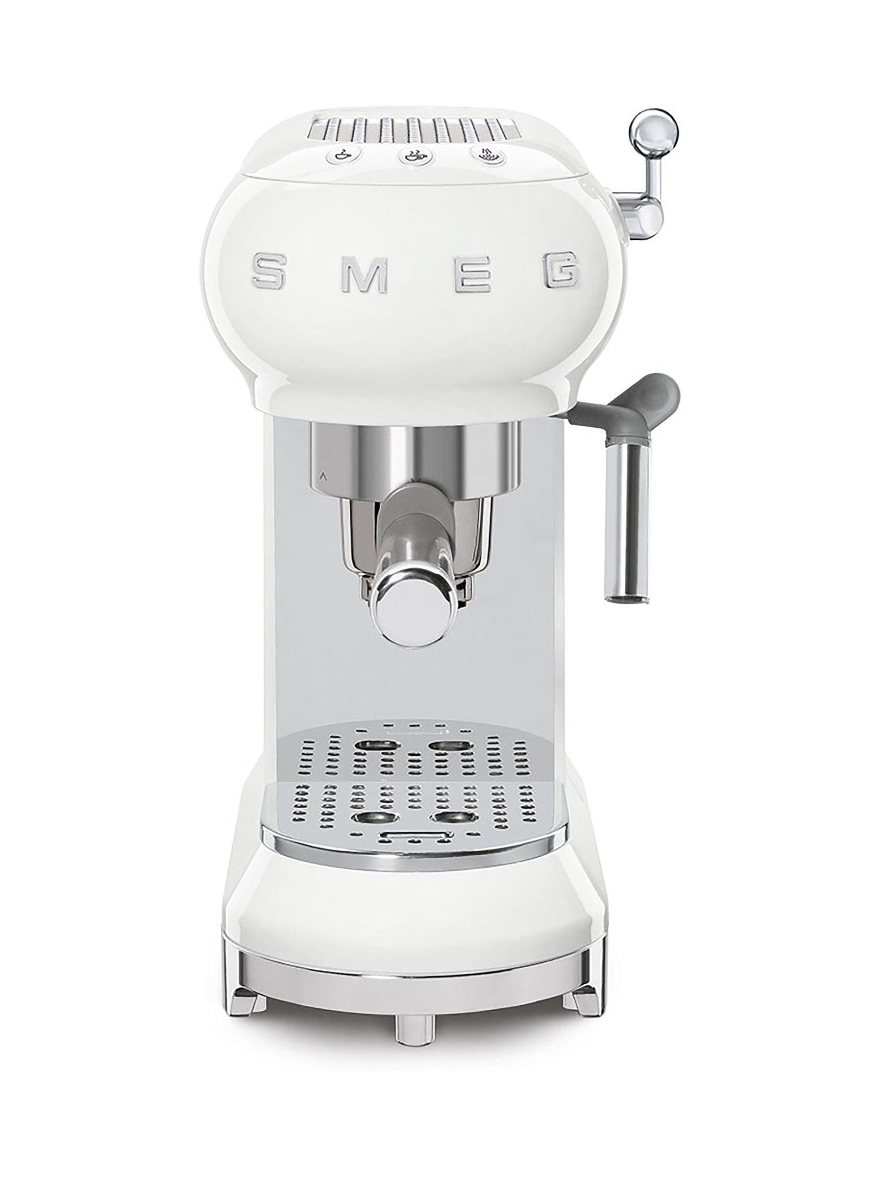 Smeg white espresso coffee machine (British brand)