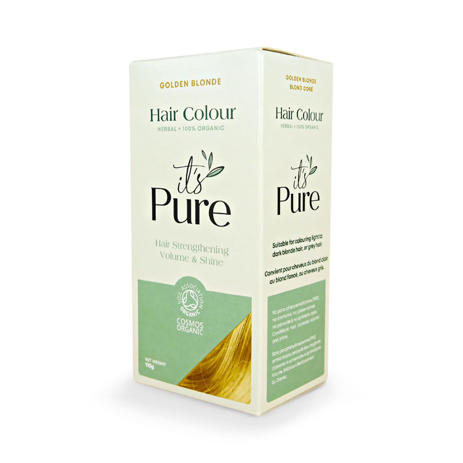 It's Pure Organic Henna Hair Colour Golden Blonde 110g