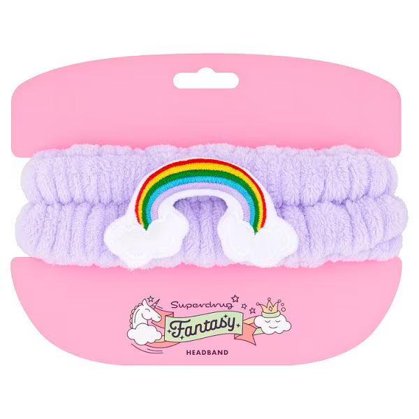 Fantasy rainbow scrunchie hair band (British brand)
