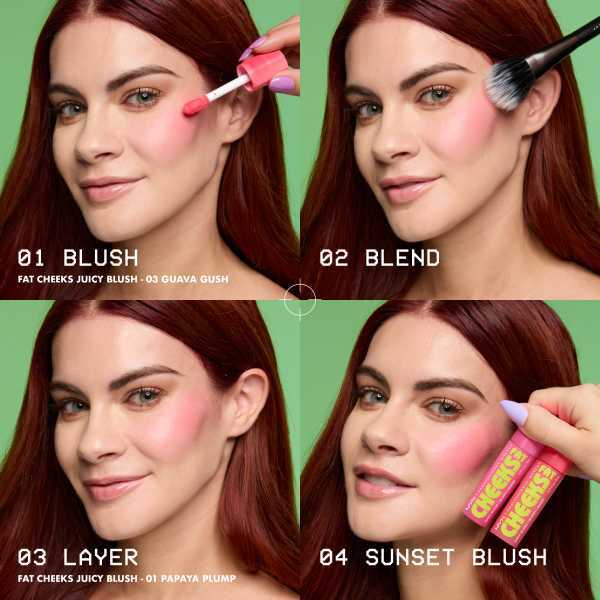 NYX Fat Cheeks Blush Guava Gush, imported from the UK