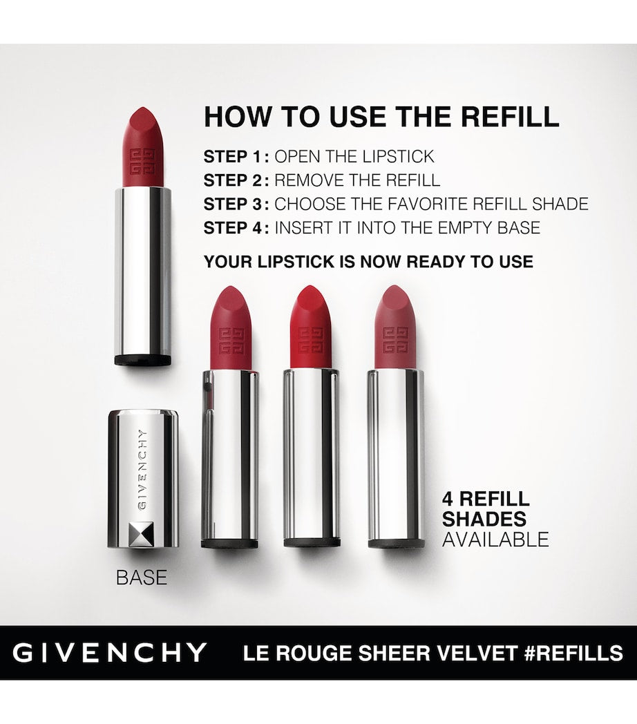 Givenchy Le Rouge Sheer Velvet Refillable Matte Lipstick, UK version