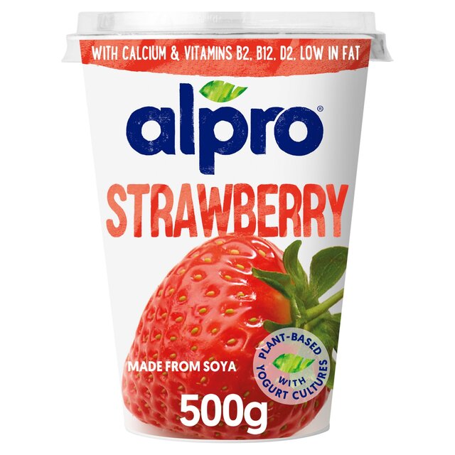 Alpro Strawberry Yoghurt Alternative   500g - McGrocer