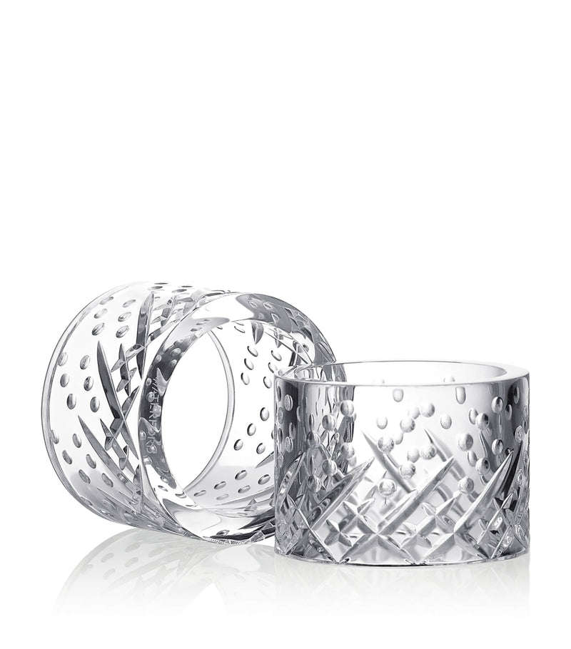 Waterford crystal Celebrations napkin rings set of 2 (British brand)