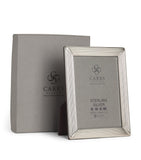 Carrs Silver Sterling Silver Fluted Photo Frame with Wood Back (5" x 3.5")
