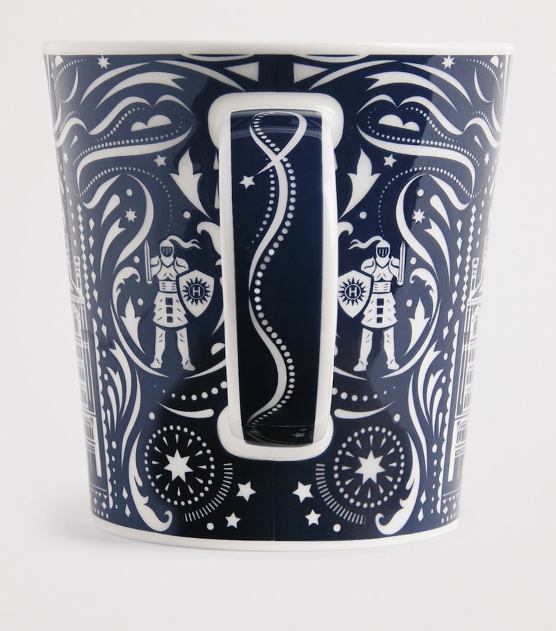 Harrods Knights of Brompton Road bone china mug, UK version