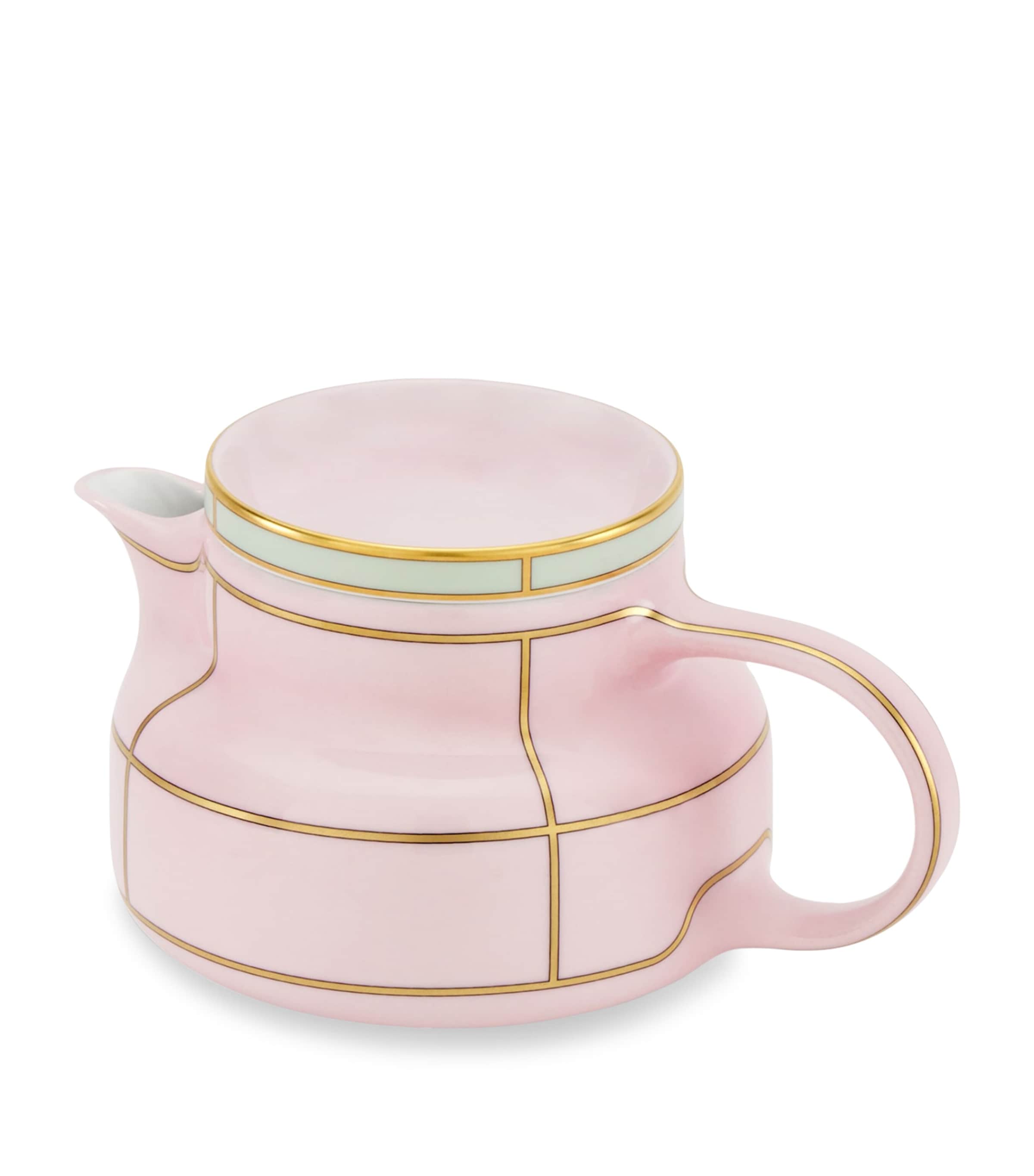 Ginori 1735 Porcelain Colonna Diva Rosa Teapot 770ml, UK version