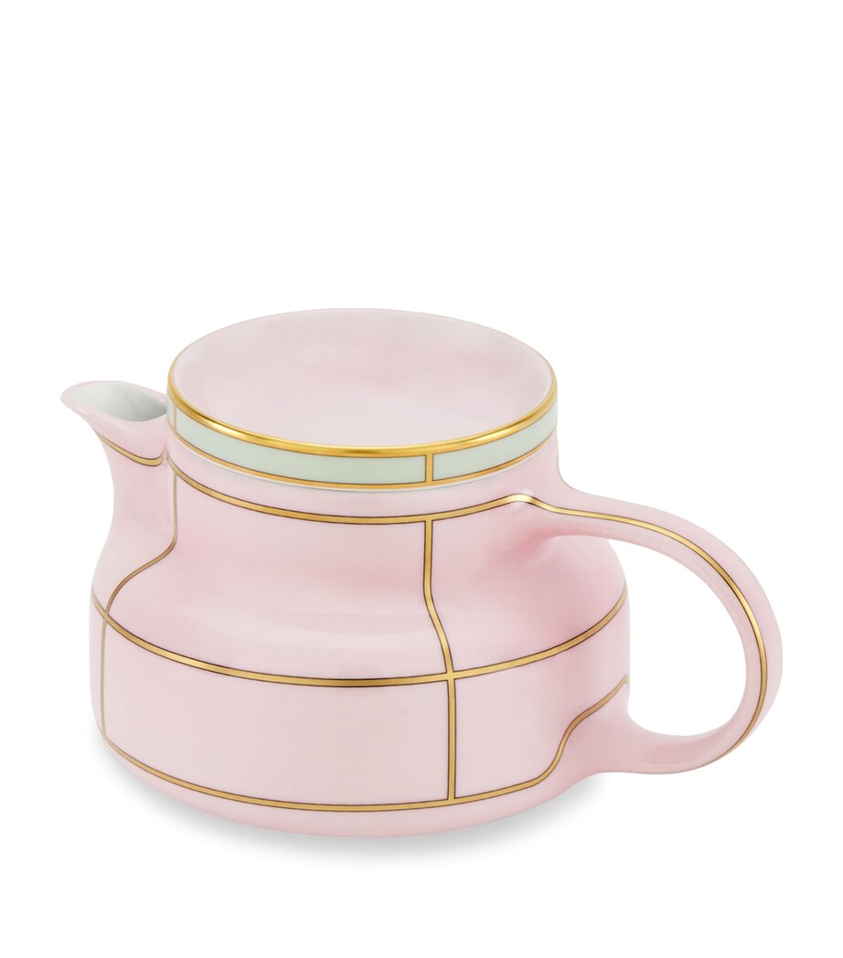 Ginori 1735 Porcelain Colonna Diva Rosa Teapot 770ml, UK version