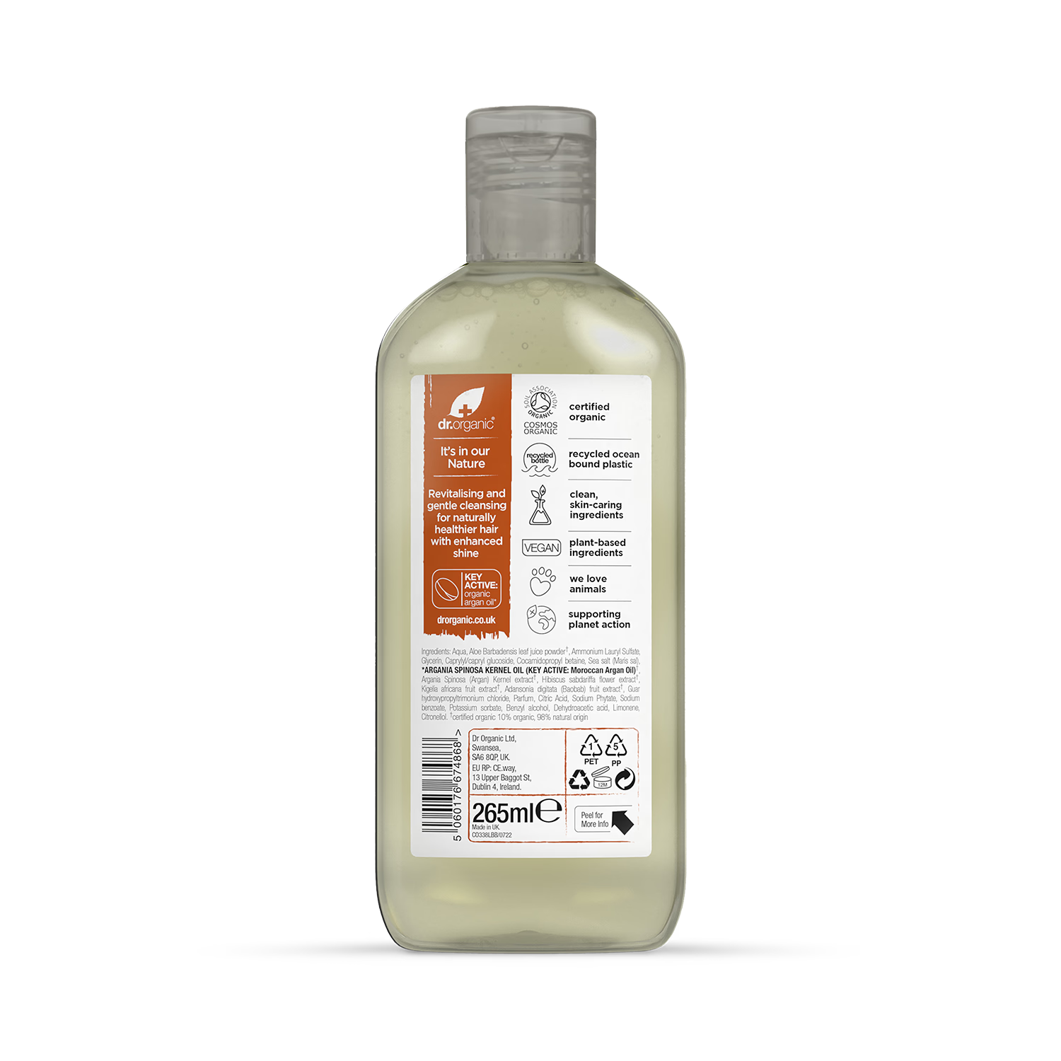 Dr Organic Moroccan Argan Oil Shampoo 265ml - British product