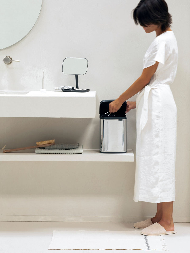 Brabantia Chrome Bo Waste Bin 4L