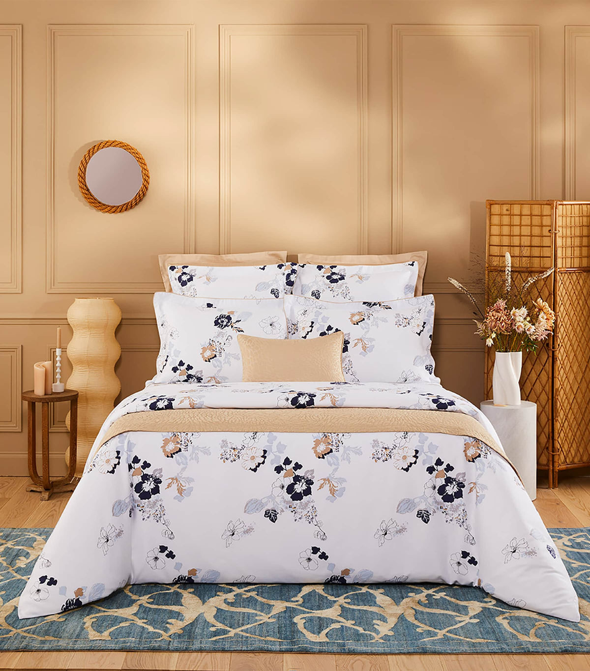Yves Delorme Eclipses Double Fitted Sheet (British brand)