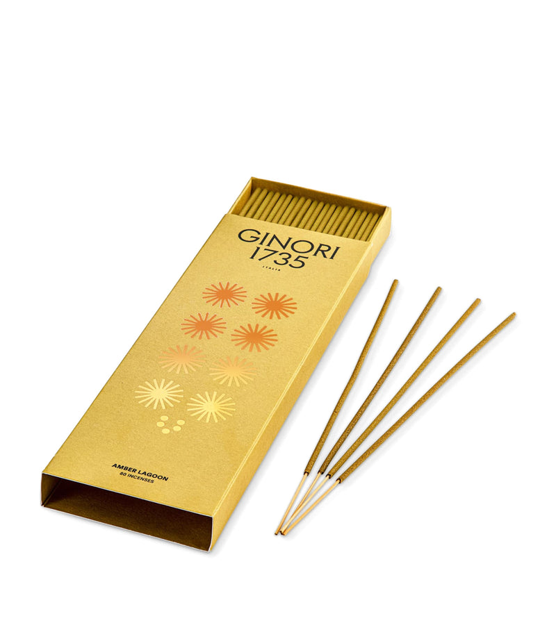 GINORI 1735 Amber Lagoon incense sticks 80 sticks, UK version