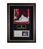 Leipzig Galleries Prince Charles and Princess Diana Signed Holiday Card Framed Display, UK version