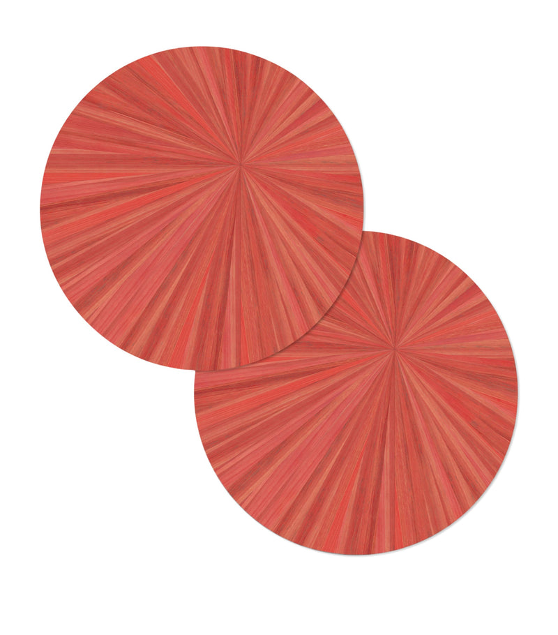 Hestia Soleil Round Placemats Set of 2, UK version