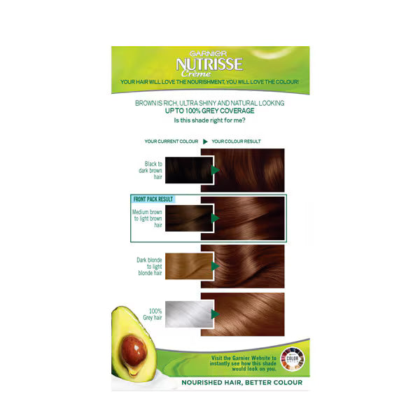 Garnier Nutrisse Golden Brown hair dye imported from the UK