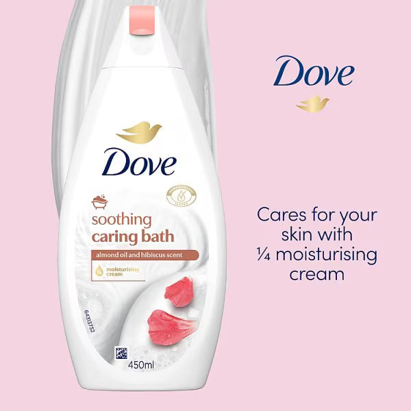 Dove Almond Cream Hibiscus Bath Soak 450ml - British product