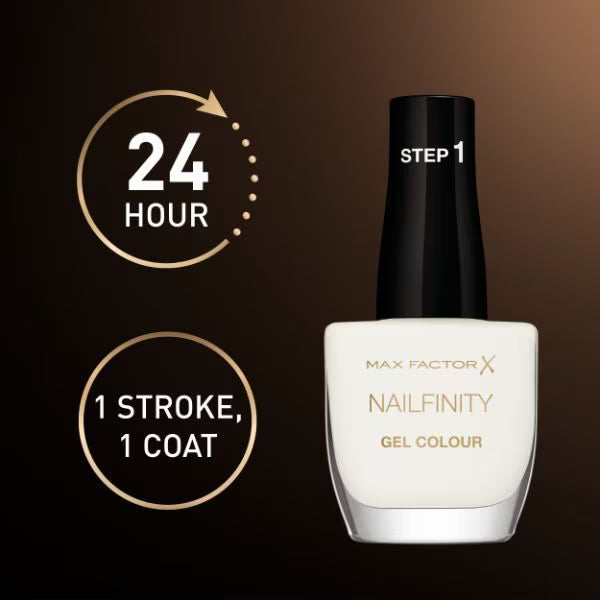 Max Factor Nailfinity Gel Nail Polish Blinding Lights 12ml - British product