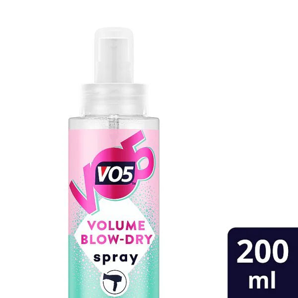 VO5 Volume Blow-Dry Hairspray 200ml (British brand)