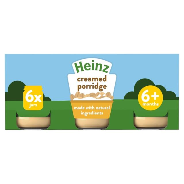 Heinz By Nature Creamed Porridge Baby Food 6+ Months   6 x 120g - McGrocer