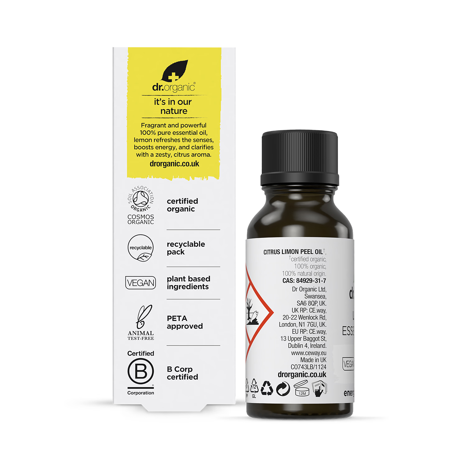 Dr Organic Lemon Pure Essential Oil 10ml